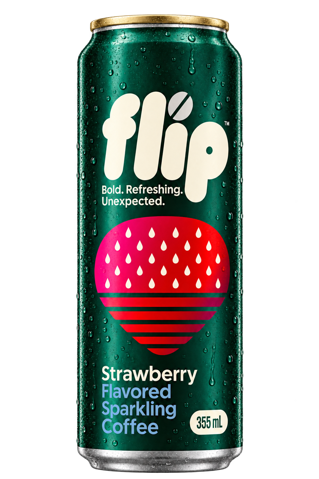 FLIP Strawberry can — concept illustration